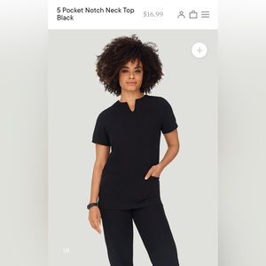 MANDALA BLACK SCURBS TOP AND BOTTOM. MEDIUM